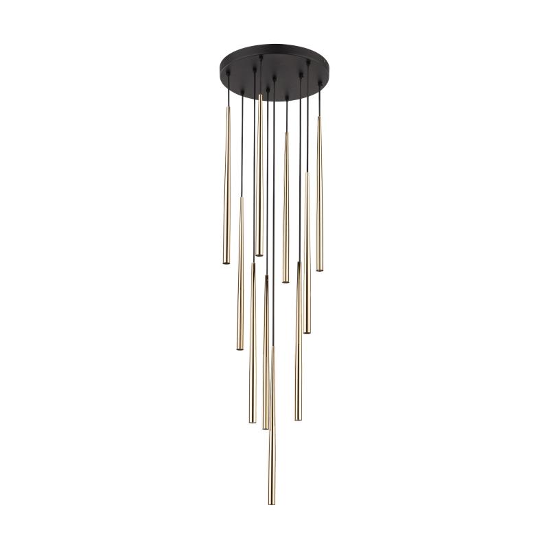 TK10118  PIANO BLACK GOLD LAMPA WISZACA 10