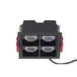 T10061  MIDI LED BLACK 16W 3000K RECESSED