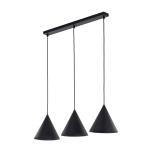 TK10068  CONO BLACK LAMPA WISZĄCA 3 S LISTWA