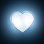 TK5924  HEART BLUE LAMPA SUFITOWA 2 PŁ